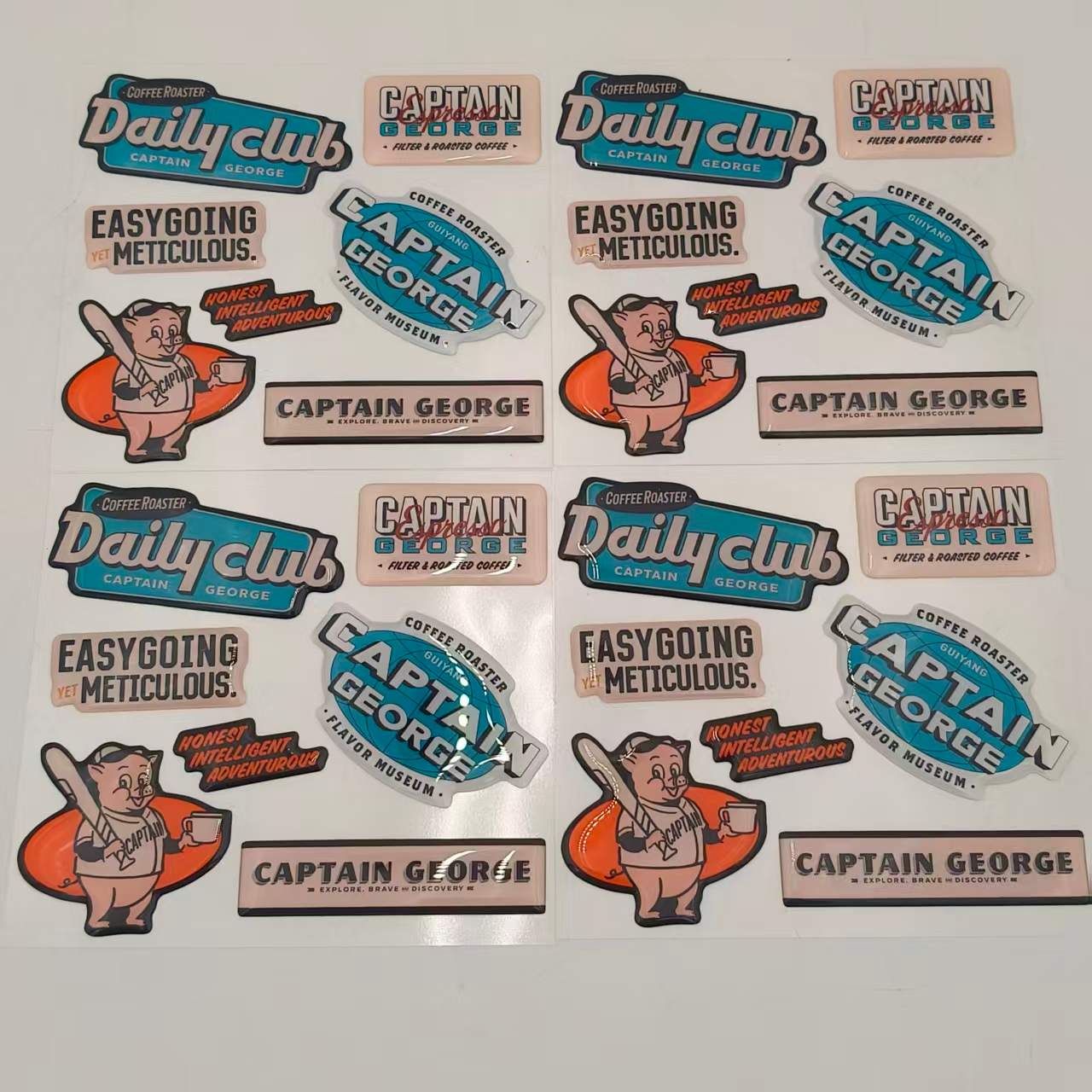 Dome Epoxy-klistermærke