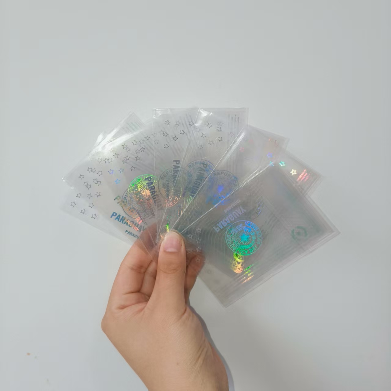 Gennemsigtig Hologram -kortklistermærker